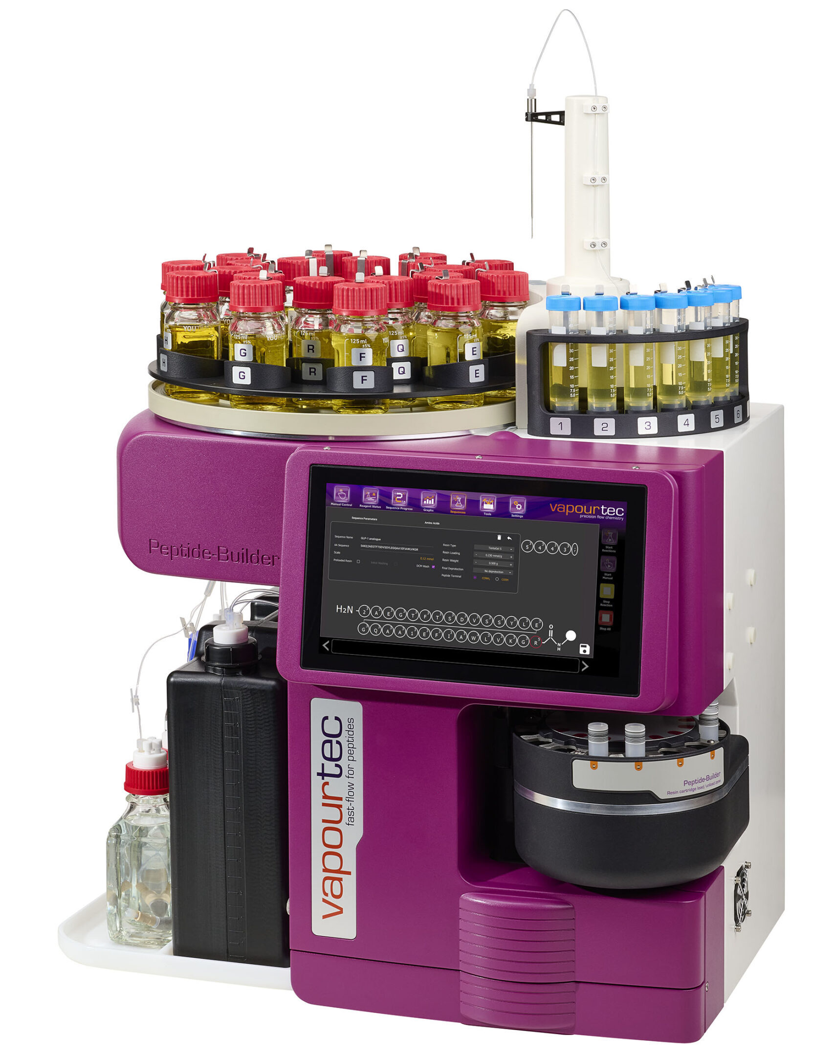 Peptide-Builder high throughput automated peptide synthesizer